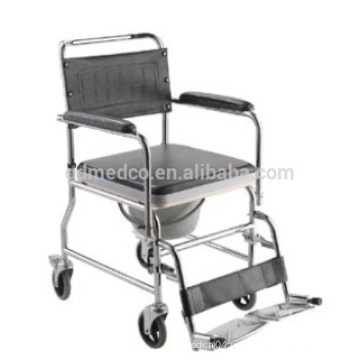 Silla de ruedas plegable de acero y plástico para discapacitados W003